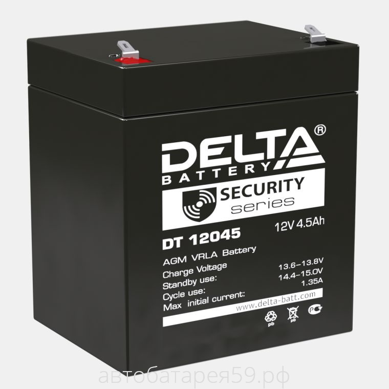 аккумулятор delta dt 12045