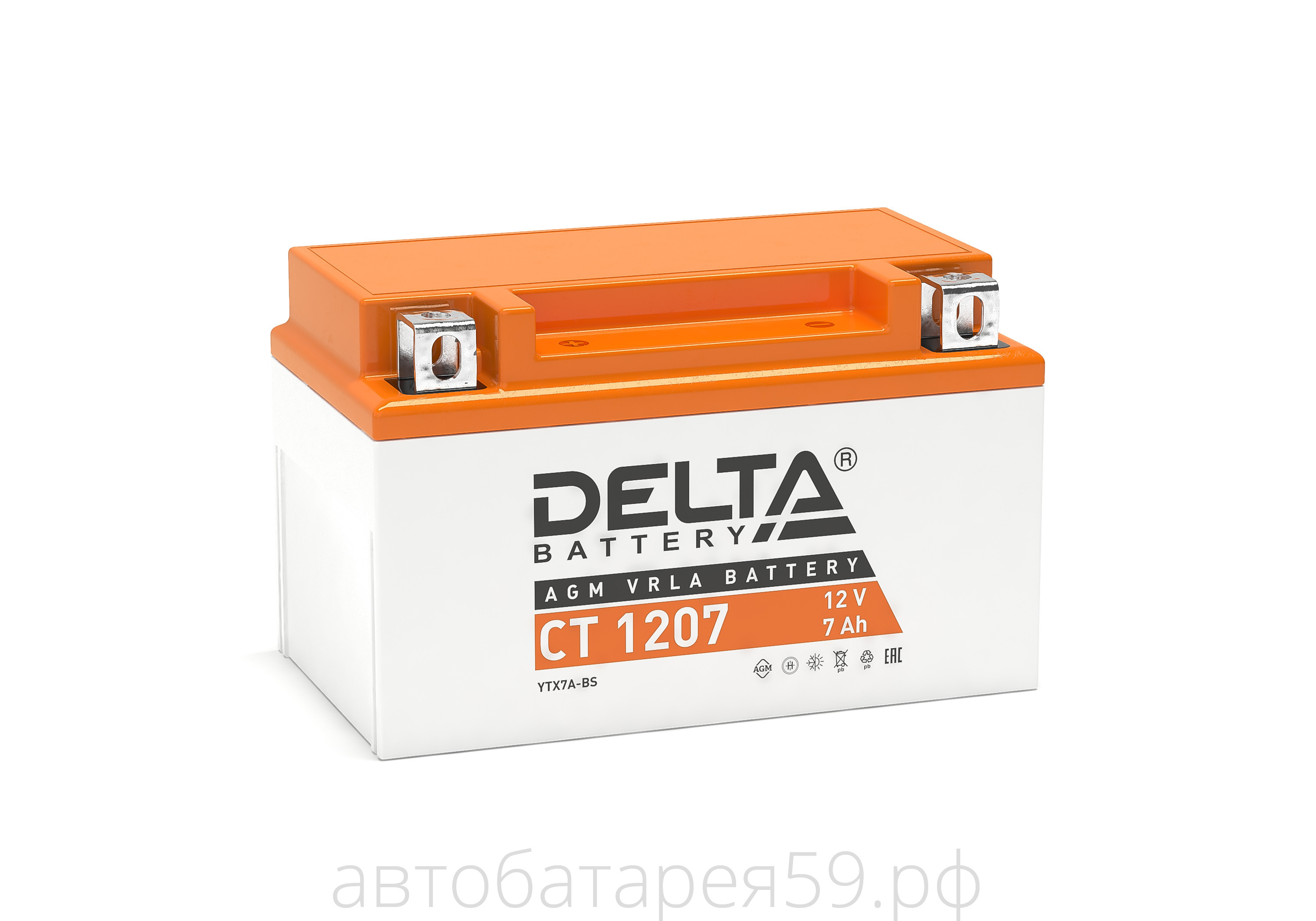 аккумулятор delta ct 1207 