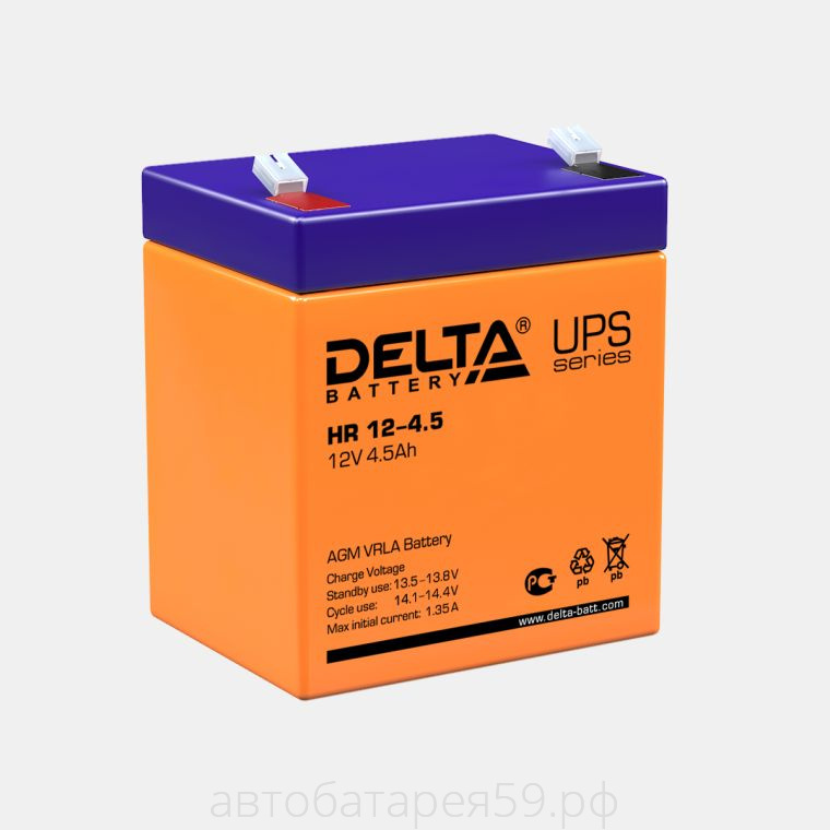 аккумулятор delta hr 12-4.5