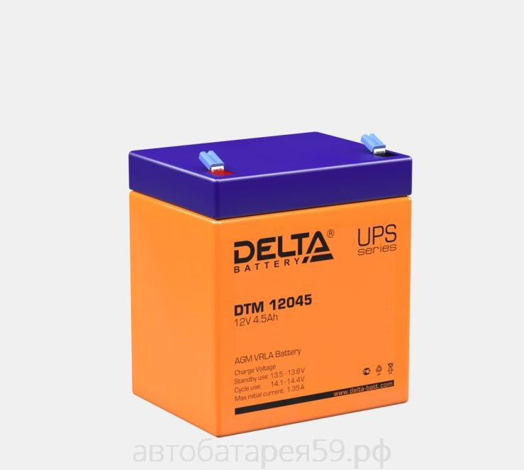 аккумулятор delta dtm 12045