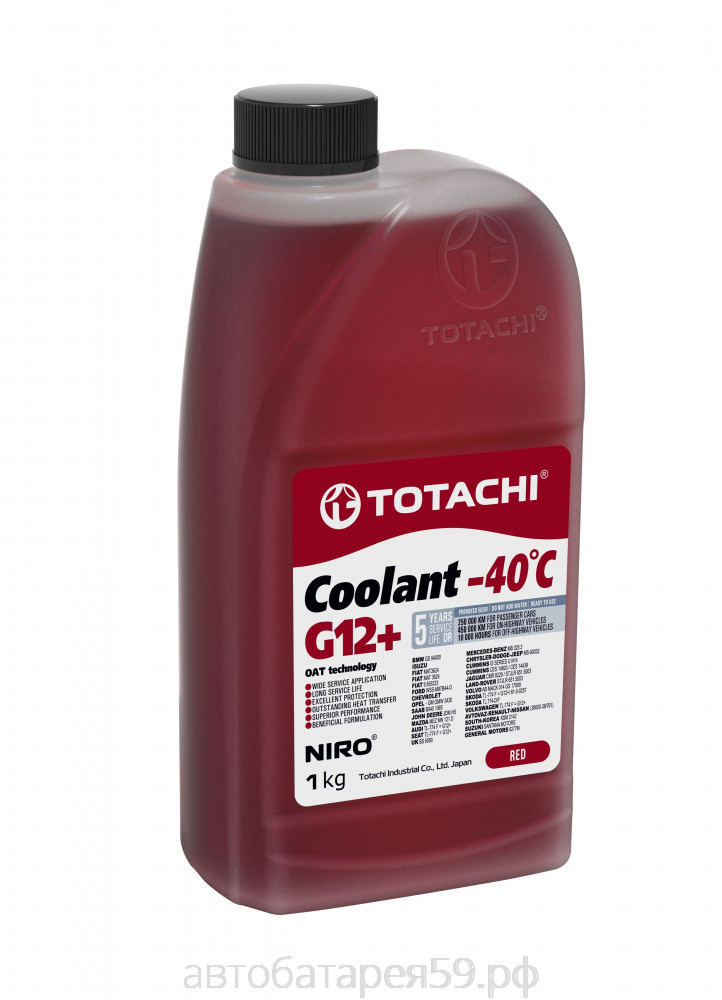 антифриз totachi niro coolant   red -40c  g12+  1кг