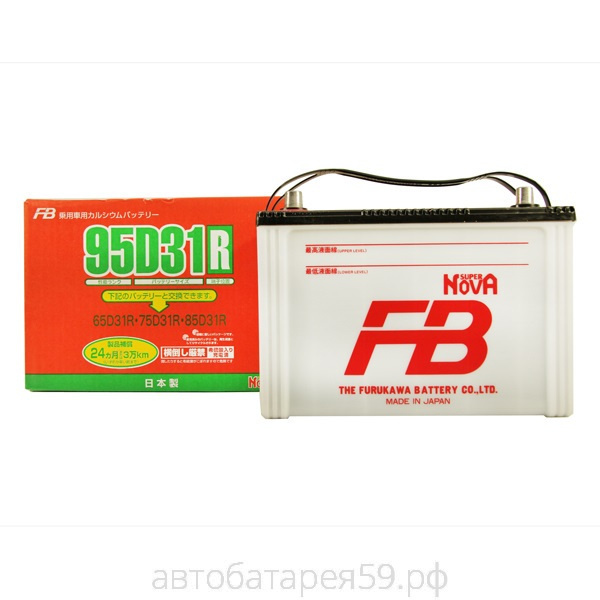 аккумулятор fb super nova 95d31r 80 п.п.