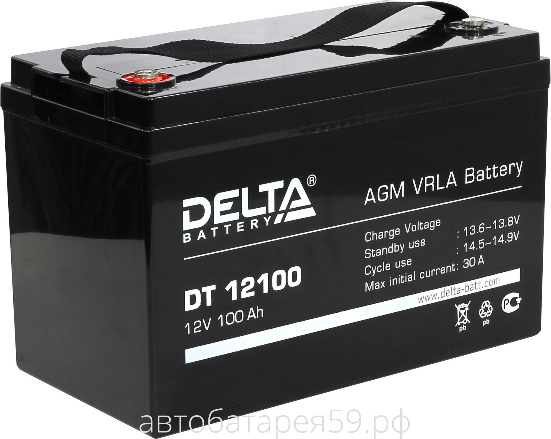 аккумулятор delta dt 12100 