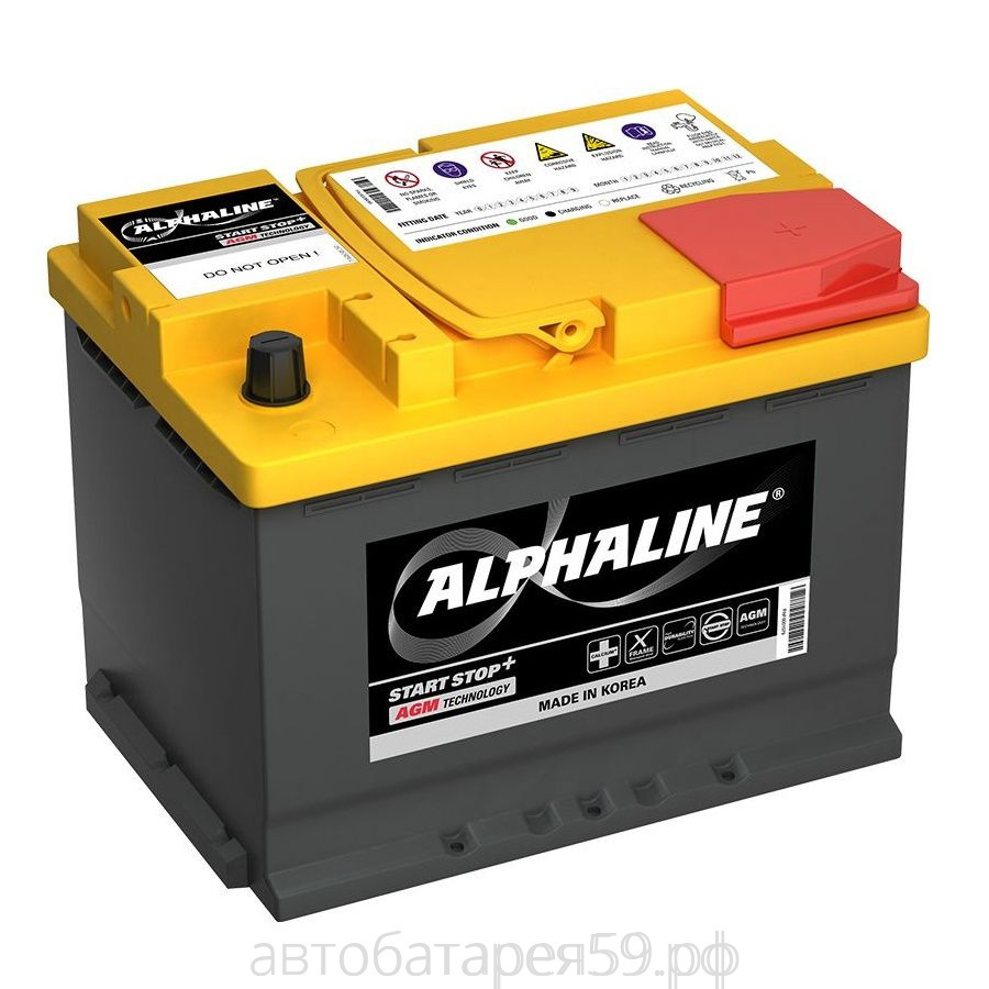 аккумулятор alphaline  agm 60 о.п..