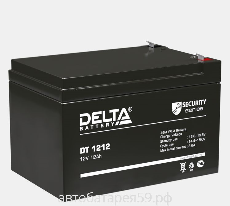 аккумулятор delta dt 1212