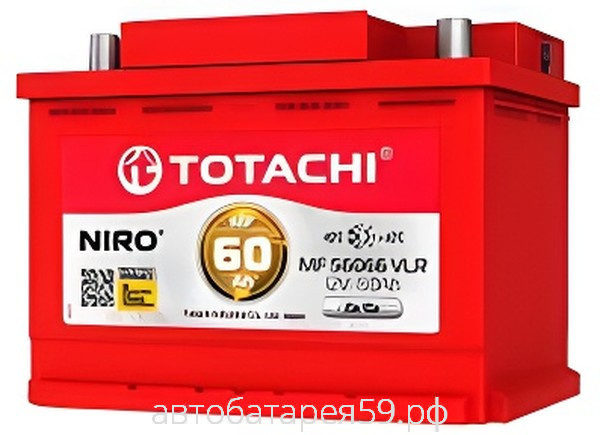 аккумулятор totachi niro 60 п.п.