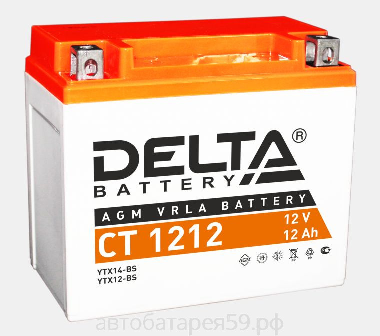аккумулятор delta ct 1212
