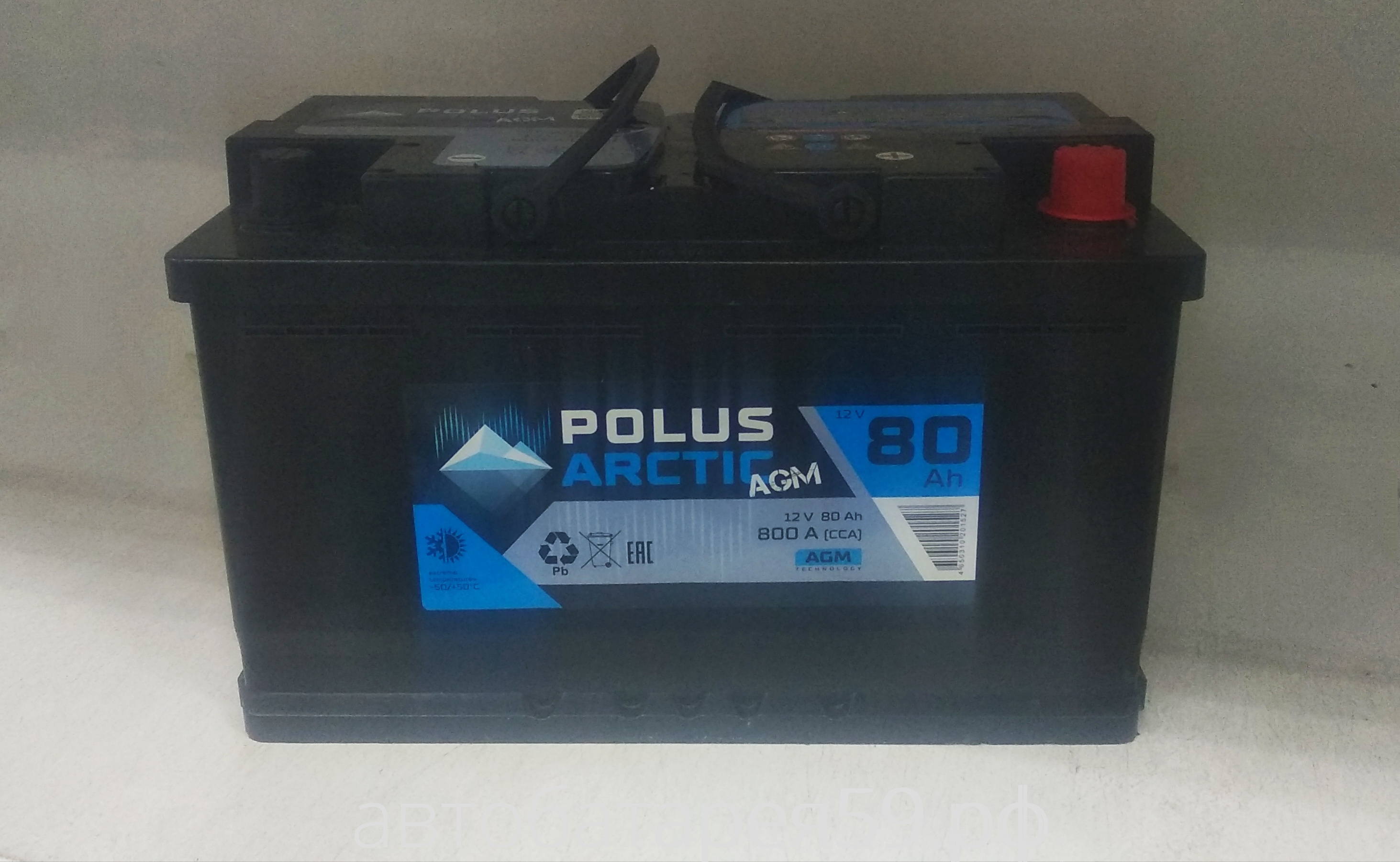 аккумулятор polus arctic agm 80 о.п.