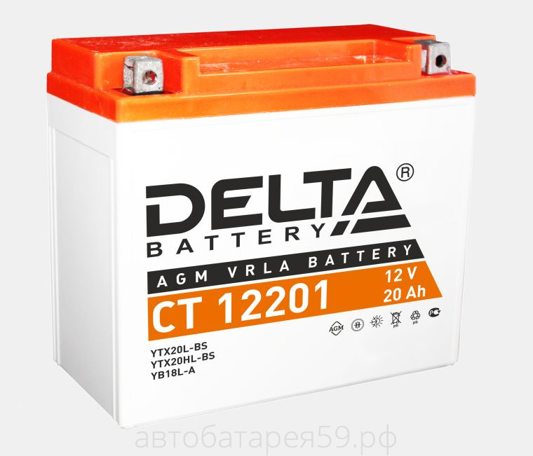 аккумулятор delta ct 12201