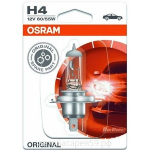 лампа osram 12v h4 (60/55) p43t-38 блистер 64193бл