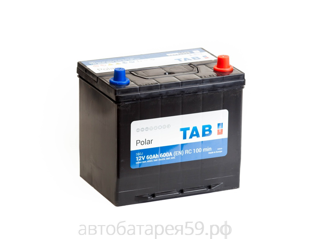 аккумулятор tab polar 60 о.п. азия бортик