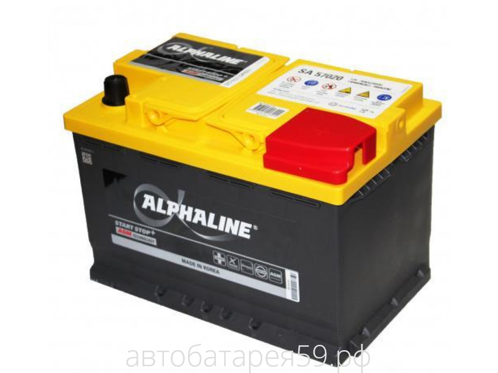 аккумулятор alphaline agm 70 о.п.