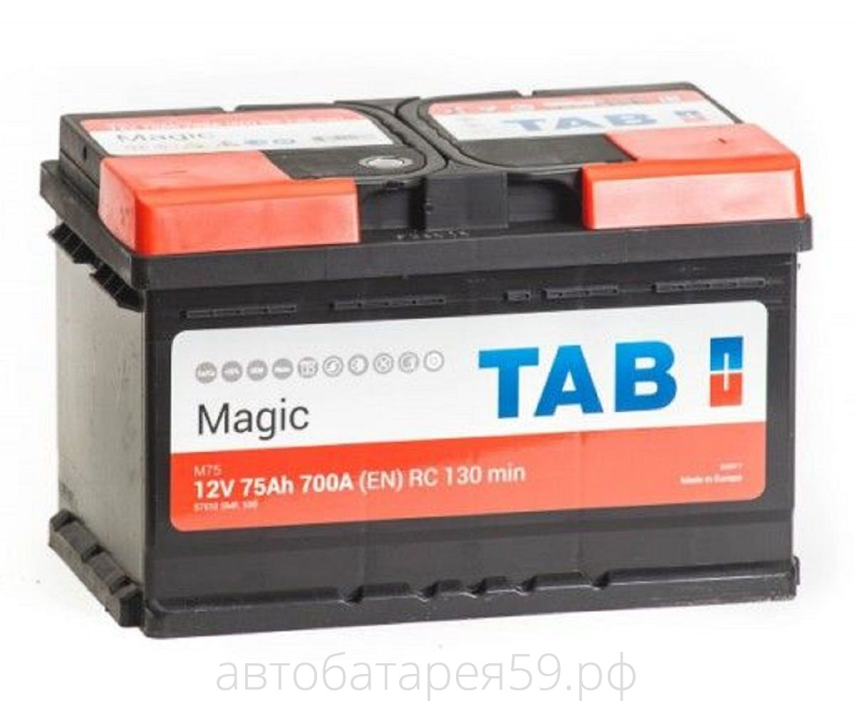 аккумулятор tab magic 75 о.п. низк.