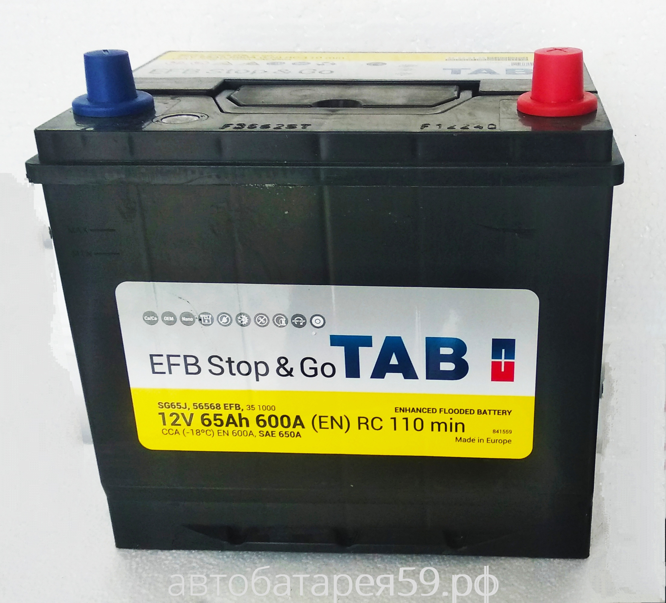 аккумулятор tab efb stop&go 65 о.п. азия