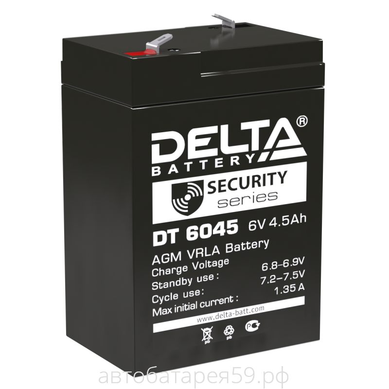 аккумулятор delta dt 6045