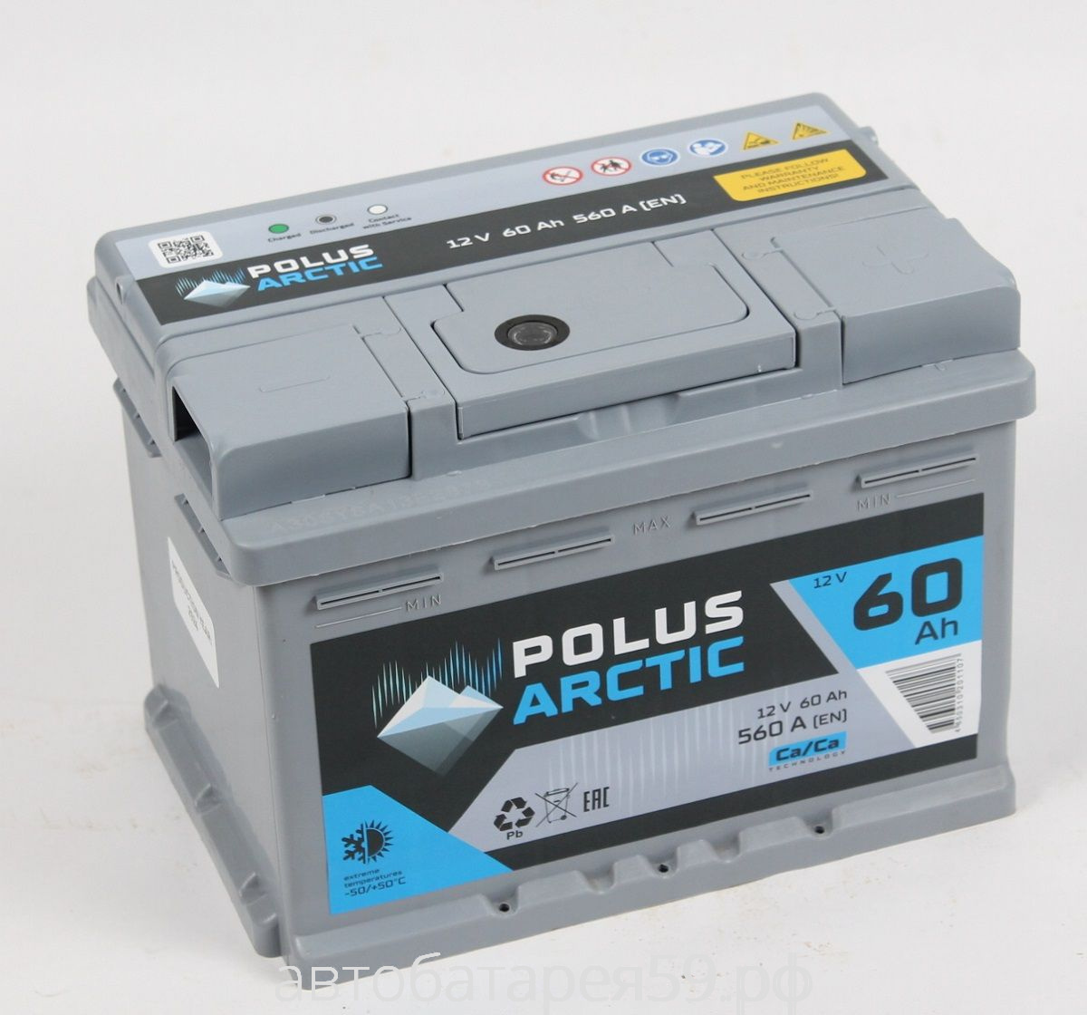 аккумулятор polus arctic 60 о.п. низк.
