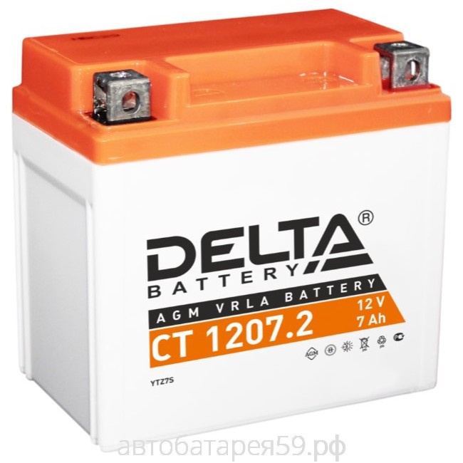 аккумулятор delta ст 1207.2