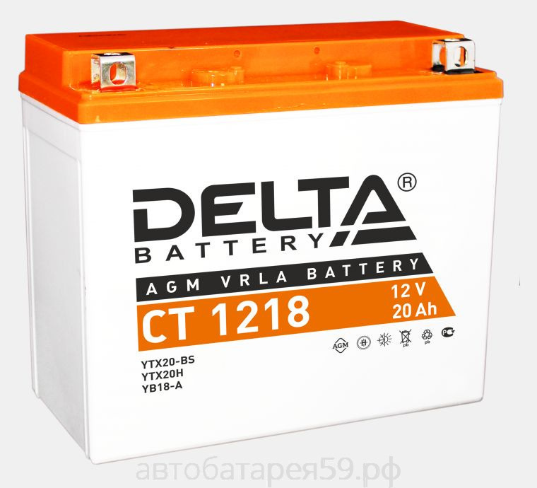 аккумулятор delta ct 1218