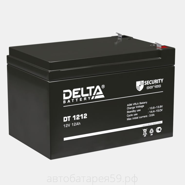 аккумулятор delta dt 1212