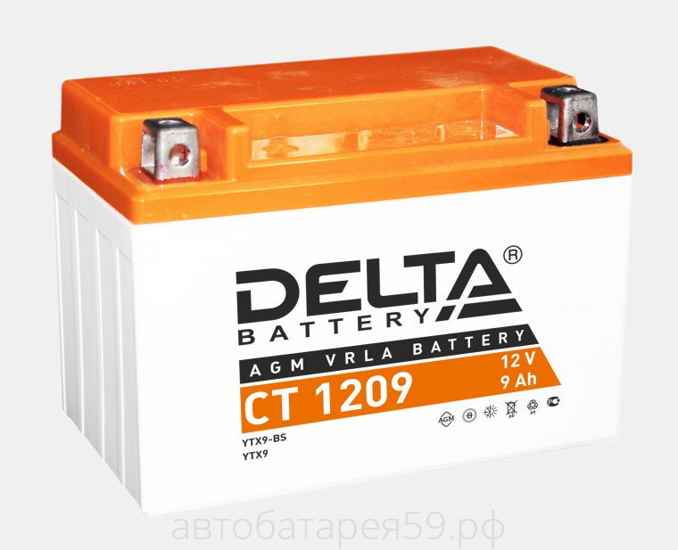 аккумулятор delta ct 1209 