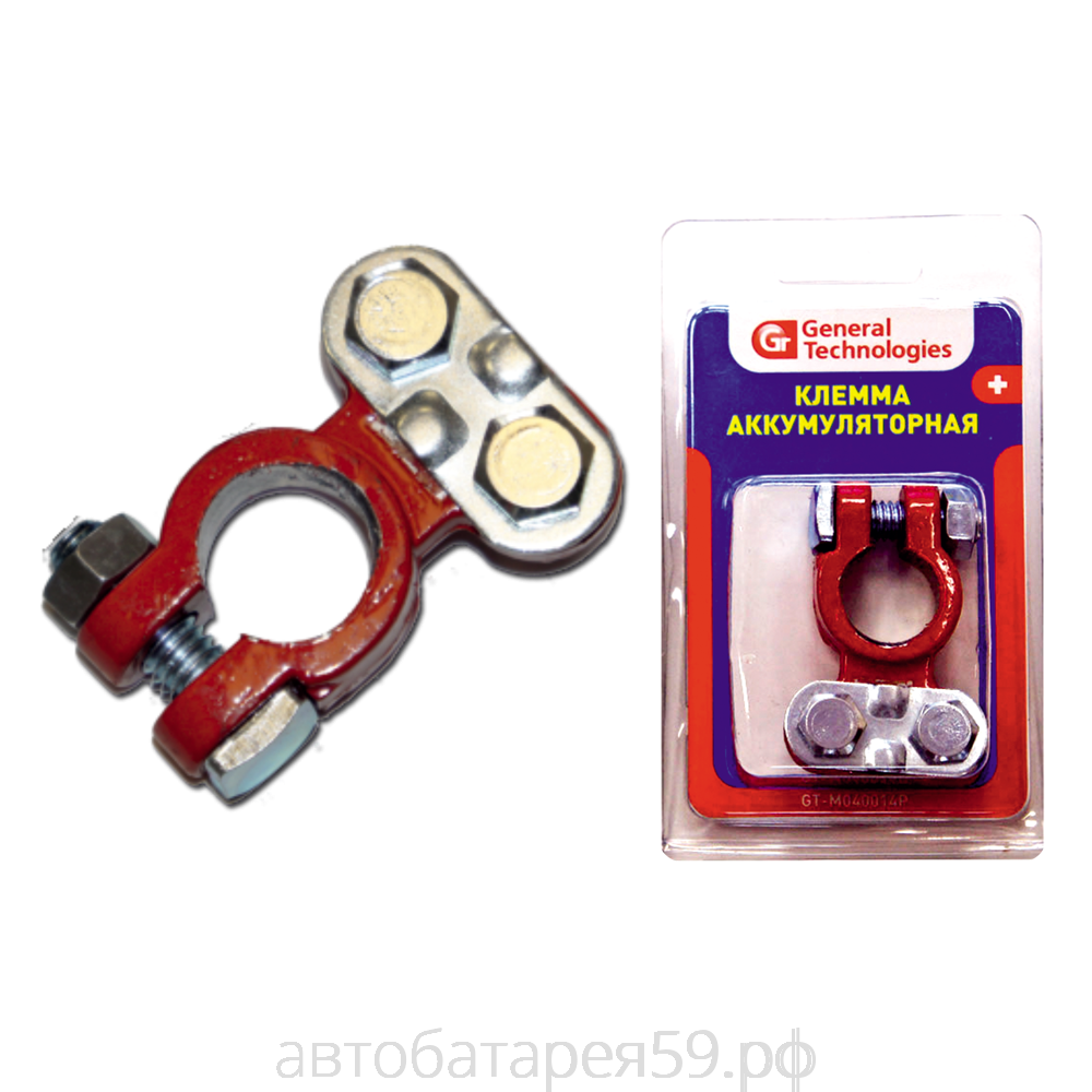 клемма general technologies "+" gt-m040014p (свинец)