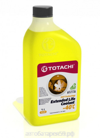 антифриз totachi extended life coolant yellow -40 c 1л