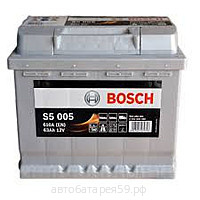аккумулятор  bosсh 0 092 s50 050 (s5 005) 63 о.п.
